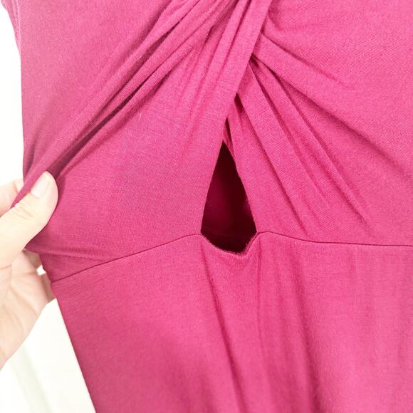 Anthropologie Bailey 44 Knotted Cutout Fitted Bodycon Strerchy Dress Size Medium - Picture 9 of 16